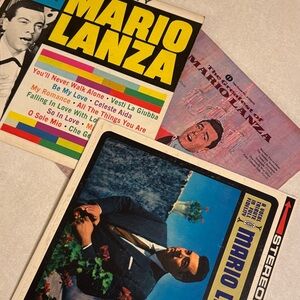 Mario Lanza three album set vintage